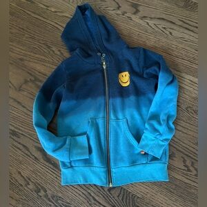 AVIATOR NATION OMBRE HOODIE SWEATSHIRT SMILEY FACE, Kids Size 10